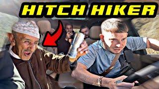 HITCH-HIKER REACTS TO DRIVA DAVE DRIVING IN AFRICA (SAVAGE)