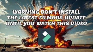 Warning!  Do Not Install the latest Filmora Update 14.3 Without Seeing this First! 