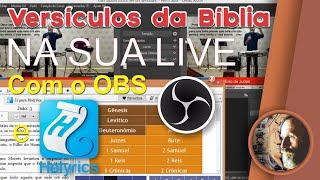 Versículos da Bíblia em sua LIVE. OBS + HOLYRICS. Colocando versículos bíblicos em seu Culto OnLine.