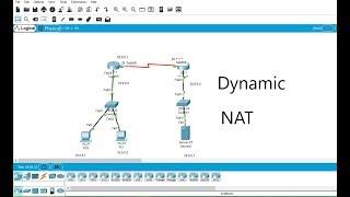 Dynamic  NAT Configuration in in Cisco Packet Tracer 2019