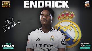 ENDRICK New Face 24/25 | Sider ◆ CPK | Real Madrid New Player | PES 2021 | All Patches