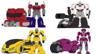 The ULTIMATE Transformers ONE gang! D-16! Orion Pax! Elita - 1! and B - 127... I mean BADASSATRON!!