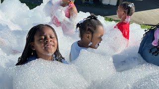 Foam Party in Slow Motion