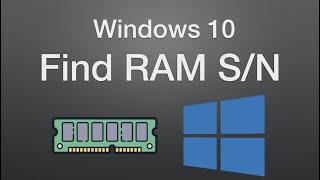 How to Check RAM Serial Number on Windows 10