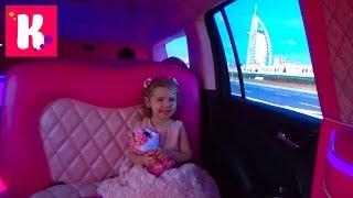 День Рождения Кати в Дубаи на розовом лимузине 3 года