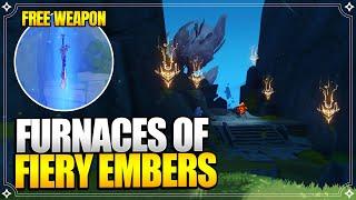 All 5 Furnaces of Fiery Embers | Embers Rekindled | World Quests & Puzzles |【Genshin Impact】