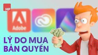 Mua bản quyền thì được lợi ích gì? Adobe, Luminar