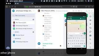 Bridging Matrix and WhatsApp using mautrix-whatsapp (Demonstration)