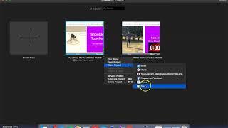 Changing the file size when exporting from iMovie