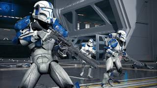 501st Legion Clone Troopers vs Separatist Droid Army - STAR WARS JEDI SURVIVOR NPC Wars