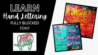 Learn Hand lettering for your Art Journals