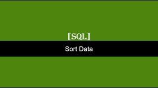 SQL Sort Data