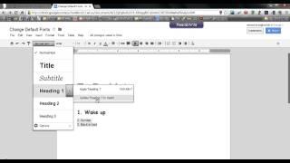 Tip - Set Default Fonts in Google Docs