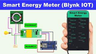 PZEM 004T Sensor NodeMCU Blynk LCD | pzem-004t esp | pzem-004t esp8266 Blynk iot Teach Me Something