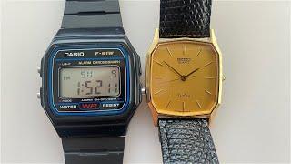 My thoughts on these two quartz watches (Seiko Dolce H.A.Q & Casio F-91W)