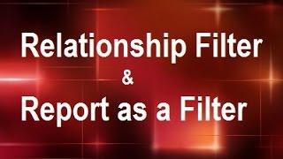 MicroStrategy - Relationship Filter & Report as a Filter  - Online Training Video by MicroRooster