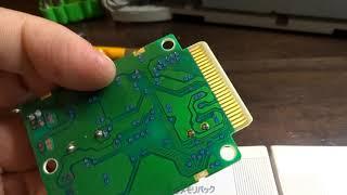 PCFX Battery Damaged Memory Card Repair. Remove These Batteries!