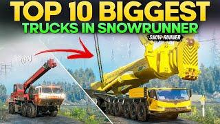 Top 10 Biggest Trucks in SnowRunner You Need to Know