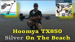 Hoomya TX 850 Metal Detector Silver On The Beach