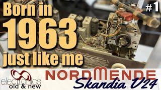She was born in 1963, and still looks beautiful. Nordmende Skandia V24 - restoration part 1 #pcbway#