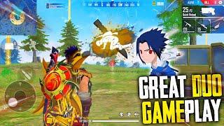 Great Duo Gameplay With 17 Kills Total In Free Fire Mp40 + AWM | Garena Free Fire | P.K. GAMERS