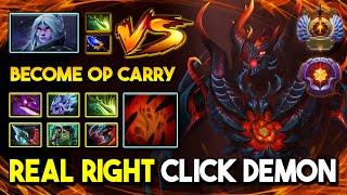 REAL RIGHT CLICK DEMON CARRY Shadow Fiend With Crazy Attack Speed Build Vs. Evasion Drow Ranger DotA