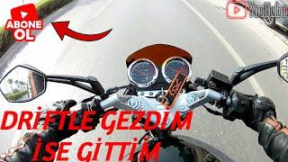 DRİFTLE GEZEREK İŞE GİDİYORUM (DRİFT MOTOVLOG)