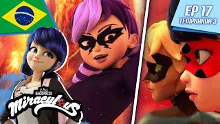  MIRACULOUS  TORMENTA 2  | Episódio completo ▶️ Temporada 3 Ep 17 | Português BRASIL 