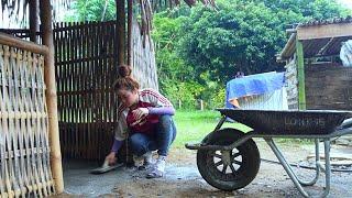 A single mother's journey to building a new life : Pour solid concrete kitchen floor