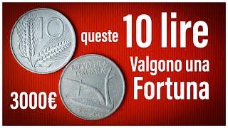 LIRE CHE VALGONO UNA FORTUNA:  10 LIRE SPIGA Monete Rare e Costoste della Repubblica