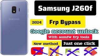 Samsung J260f frp bypass,Samsung j2 core Google account unlock,samfw frp tools,no sim card,2024