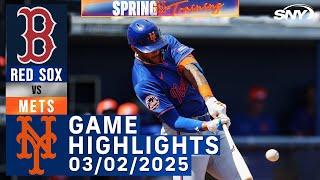 Mets vs Red Sox (3/2/25) | Jose Siri, Brett Baty | Mets Highlights | SNY