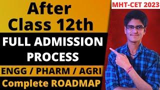 MHT-CET 2023 | Admission Process After Class 12th | Engineering / Pharmacy / Agriculture | Roadmap