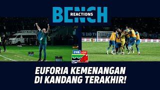 MENYAMBUT KEMENANGAN, SEMUA BERLARI DI PENGHUJUNG LAGA  | Bench Reaction vs Madura United