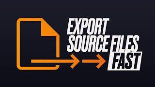 How to Export Source Files FAST in Illustrator