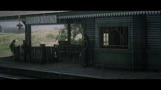 Rainy ambience at the Emerald Ranch train station with Dutch| RDR2 ASMR