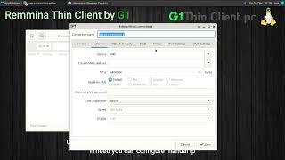 How to setup Remmina RDP Thin Client | G1 Basic Thin Client configuration | wifi Thin Client Setup