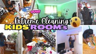 CLEANING KIDS ROOMS EXTREME CLEAN WITH ME! MESSY ROOM RESET CLEANING MOTIVATION