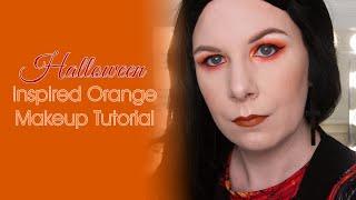 Halloween inspired Orange Makeup look | Erin Applebee