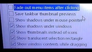 how to disable fade out menu items after clicking in windows 10