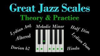7 great Jazz scales - MELODIC MINOR MODES