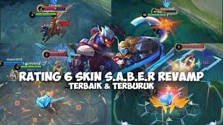 REVIEW & RATING 6 SKIN SQUAD S.A.B.E.R DIREVAMP VS OLD MANA YG TERBAIK DAN TERBURUK MOBILE LEGENDS