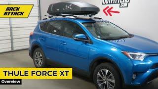 Toyota Rav4 with Thule Force XT L 16 CF Roof Top Cargo Luggage Box