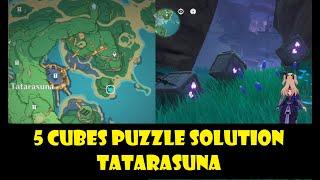 Tatarasuna Cubes puzzle solution genshin impact