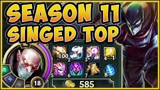 WTF! MAX BURN STRATEGY ON SINGED IS 100% DUMB! SINGED TOP SEASON 11 GAMEPLAY! - League of Legends