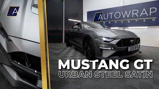 Ford Mustang Urban Steel Satin Full Car Wrap Cinematic! | Autowrap Manchester