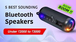 Top 5 Best Bluetooth Speakers Under ₹2000 - ₹3000  Great Sounding Portable Wireless Speakers 2024