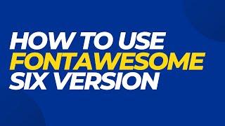 How to use fontawesome 6 version | Web Development tutorial