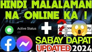 PAANO HINDI MALAMAN NA ONLINE KA SA FACEBOOK AT MESSENGER NGAYONG 2024 ! 100% LEGIT !