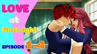  School Love : LOVE AT FIRST SIGHT (FULL) | Roblox story